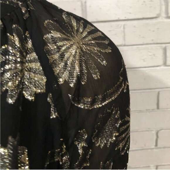 Boden Metallic Swing “Firework Jacquard” Party Dress — NWT / With Belt • Size 10 - Picture 5 of 9